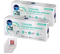 WPRO Washing Machine & Dishwasher Descaler Limescale Detergent Remover (24 x 50g Sachets + 5 x Laundry Cupboard Fresheners)