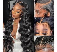WPRWPR 13x6 HD Front Wig Lace Wig Human Hair Wavy for Women Human Hair Lace Front Wigs 26 Inch 180% Density No P