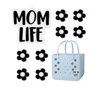 Wpsagek 9 Charmss Accessories, Bag Charmss For Rubber Beach Tote Bags, Fashion Beach Bag Charmss Decorative For Southern Totes