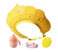 Wpsagek Bath Cap | Visor Hat with Water Temperature Gauge and Shampoo Cup - Shampoo Cap with Shampoo Brush, Makes the Kids Bath More Fun