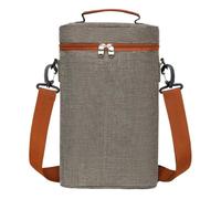 Wpsagek Bottle Wine Tote Bag | Wine Insulated Tote Bag 2 Bottle Cooler Bag,Leakproof Carrying Case Portable Wine Carrier with Handle for Christmas & BYOB