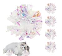 Wpsagek Cat Crinkle Balls,5X Noisy Cat Toy Ball | Noisy Interactive Funny Rolling Lightweight Portable Pet Supplies For Play Teasing Indoor Fetch Kitten Home Exercise