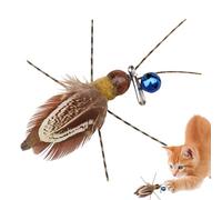 Wpsagek Cat Wand Attachment Toys - Interactive Toy for Cats,Firefly Shape Pet Training Tool for Living Room, Kitten Playing Supplies