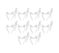 Wpsagek Christmas Light Clips for Outside - 10-Piece Holiday Reindeer Shape Rope Light Clip,Festive Lamp Hanger for Soffit Decoration Siding Deck House Tiles Outdoor Roof Patio Fences