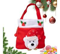 Wpsagek Christmas Snack Bag - Handled Cartoon Pouch,Small Christmas Candy Drawstring Bag,for Chocolate Toys Jelly Lollipops Preschool School Home Community Gathering