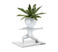 Wpsagek Cute Human Sporting Plant Pots, Funny Weightlifting Running Yoga Statue Planter Pot, Creative Human Shaped Flower Pots For Indoor Outdoor