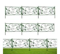 Wpsagek Decorative Garden Fence - No Dig Garden Fencing,No Dig Fence, Decorative Garden Fence, Dog Fences for The Yard, Landscape Edging, Garden Trellises