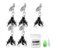 Wpsagek Fly Lures,Fly Fishing Assortment Kit with Reflective Sequins, Steel Hook - Saltwater and Freshwater Fly Fishing Gear for Outdoor Fishing Lovers Anglers