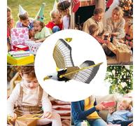 Wpsagek Flying Bird Toy for Cats - Electric Bird Shaped Toys with Light Sound,Hangable Electronic Simulation Pet Supplies for Stimulating Exercise Jumping Hunting