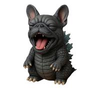Wpsagek Funny Dog Figurines - Dog Animal Statue Desktop Decoration | Small Realistic Cute Animal Figurine for Desktop TV Cabinet Fireplace Bookshelf Workplace Home Decoration