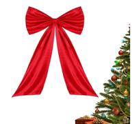 Wpsagek Giant Bow 65x105cm, Red Christmas Bows Decorations, Large Satin Bow Tree Topper Decorations, For Wall Door Staircase Wedding Party Backdrop