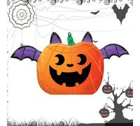 Wpsagek Inflatable Ghost Balloons, Halloween Pumpkin Bats Standing Foil Balloons Inflatable, Halloween Decorations Balloons for Halloween