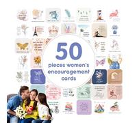 Wpsagek Inspirational Cards with Quotes - 50X Encouraging Note Cards | Inspirational Quote Cards, Positive Cards, Kindness Cards for Women Girls