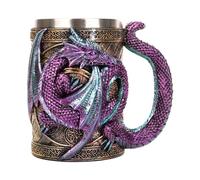 Wpsagek Medieval Dragon Mug, Dungeon and Dragons Beer Cup with Handles, Medieval Dragon Beer Stein Tankard Gothic Drink Cup, Halloween