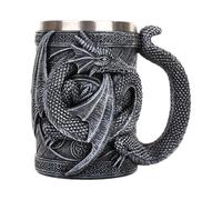 Wpsagek Medieval Dragon Mug, Dungeon and Dragons Beer Cup with Handles, Medieval Dragon Beer Stein Tankard Gothic Drink Cup, Halloween