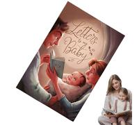 Wpsagek Memory Journal, Memory Keepsake Journal From Parent to Child, 50-Sheet Parenting Record Notebook, Family Relationship Bonding Diary for Pregnancy Baby Shower