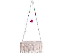 Wpsagek Pet Hammock Bed, Wall Mounted Boho Swing Hammock for Cat, Hand Woven Boho Kittens Swing Chair for Kittens, Indoor Cats