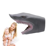 Wpsagek Shark Puppet, Realistic Cartoon Crocodile Animal Shark Puppets, Soft Rubber Role Play Dino Head Puppet Hand Toys for Story Telling Activities Imaginative Puppet Theater Show