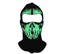 Wpsagek Skeleton Balaclava, Halloween Luminous Balaclava Ski M-Asks, Skull Cap Face M-Asks Cosplay Costume for Party Dress-Up and Night Rides