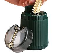 Wpsagek Toothpick Holder With Lid,Toothpick Case With Press Button | Toothpick Case, Automatic Tooth Picks Container, Portable Toothpick Holder For Home, Table, Restaurant, Kitchen,