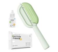 Wpsagek Wet Cat Brush,Hair Removal Sticky Brush with Water Tank - Sticky Cleaning Brush, Ergonomic, Pet Hair Comb, Cat Sticky Comb, Comfortable for Floating Hair, Pets, Cats Dogs