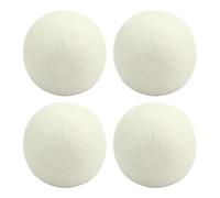 Wpsagek Wool Balls,Reusable Fabric Softener Balls | Laundry Room Supplies Household Gadgets, 4 Natural Fabric Softener Balls Dry Cleaning Kit for Dryer