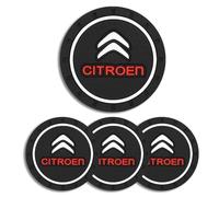 WpTGEX 4 Pcs Car Cup Holder Coaster For Citroen C4 Grand Picasso 2013-2018, Coaster, Non Slip Car Insulation Cup Mats, Shockproof Anti Dust Car Cup Holder Insert, Car Cup Holder Gadget
