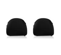 WpTrick Car Headrest Covers For Mercedes Benz C-Class, Head Rest Protector, Seat Headrest Protector, Breathable Elastic Fabric Dustproof Scratch Resistant Interior Decor,A-Black-2Front