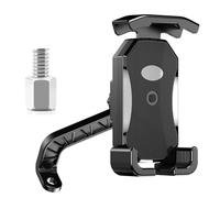 WpTrick Motorcycle Phone Mount for Forza EM1 ADV 350 Vision 110 SH MODE 125 XRM 125 RS, Waterproof Motorbike Phone Holder Heavy Duty Handlebar Bracket 360° Rotatable Anti Shake Support,B