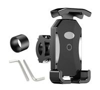 WpTrick Motorcycle Phone Mount for Piaggio MP3 300 2010-2024, Waterproof Motorbike Phone Holder Heavy Duty Handlebar Bracket 360° Rotatable Anti Shake Support,A