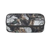 WPUTY Cold Tree Camouflage Printed Pencil Case Large Capacity Pen Pencil Bag Stationery Box Makeup Pouch for Office Travel School