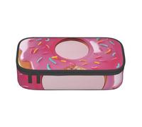 WPUTY Donut Printed Pencil Case Large Capacity Pen Pencil Bag Stationery Box Makeup Pouch for Office Travel School