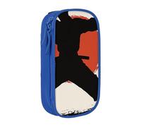 WPUTY Karate Men Print Printed Large Capacity Pencil Case Blue Double-Layer Stationery Organizer, Cosmetic & Makeup Bag for Students, Teachers, Adults