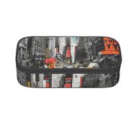 WPUTY Love from New York Printed Pencil Case Large Capacity Pen Pencil Bag Stationery Box Makeup Pouch for Office Travel School