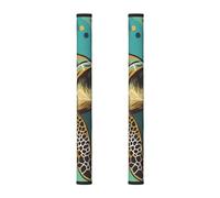 WPUTY Sea Turtle prin Printed Refrigerator Door Handle Covers 2-Pack - Protect and Decorate for Fridge Ovens Dishwashers