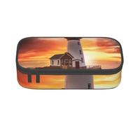 WPUTY Sunset Printed Pencil Case Large Capacity Pen Pencil Bag Stationery Box Makeup Pouch for Office Travel School