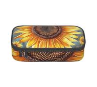 WPUTY You are My Sunshine Sunflower Printed Pencil Case Large Capacity Pen Pencil Bag Stationery Box Makeup Pouch for Office Travel School