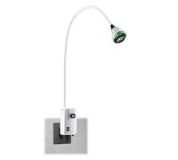 WPWSDWMX Wall Mounted Surgical Examination Light, 9W LED Gooseneck Medical Lamp, AC90~240V, Medical Exam Lamp with Adjustable Light Spot and Wall Clamp, for Outpatient Service