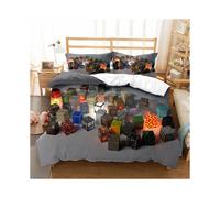 (WQ5, 200*200) Minecraft digital printing kit 3D printed bedding set three-piece set four-piece set