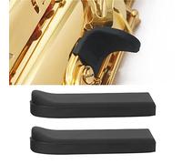 WQAPVHBG 2Pcs Clarinet Thumb Rest Cushion, 1.7 x 0.7 x 0.2in Saxophone Thumb Rest Rubber Cushion, Black Saxophone Finger Rest Instrument Accessories for Alto and Tenor