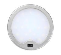 WQBQXNY 12V Round LED Spotlights Small Sensor Cabinet Lights Mini Downlight Window Display Panel Lamp 3W(Sliver,Warm White)
