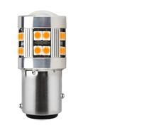 WQBQXNY 2/4 PCS 1156 BA15S 1157 BAY15D LED Bulb 12V 3030-24SMD 6500K White Yellow Red Car Tail Brake Parking Turn Signal Lights(2 PCS,1157 Yellow)