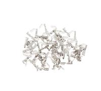 WQBQXNY 50pcs/100pcs 6.3mm 4.8mm Anti-back Strap Self-locking Spring Cold-Pressed Terminal Block Wire Copper Joint(4.8mm 50pcs)