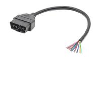 WQBQXNY OBD2 16Pin Male Connector Extension Adapter OBD Cable OBDII EOBD ODB2 16 Pin OBD 2 Adaptor Opening Female Cable(0.3m Male)