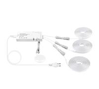 WQBQXNY Self-Adhesive LED Neon Light Strip Touch Dimmable COB LED Tape for Acoustic Wall Panel,Shelf,Collection Cabinet Decor(Neutral White,3ROLL LED NEON Strip_3M 9.84FT_USA Power Plug)