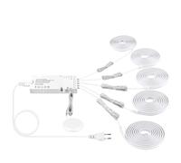 WQBQXNY Self-Adhesive LED Neon Light Strip Touch Dimmable COB LED Tape for Acoustic Wall Panel,Shelf,Collection Cabinet Decor(Neutral White,5ROLL LED NEON Strip_2M 6.56FT_USA Power Plug)