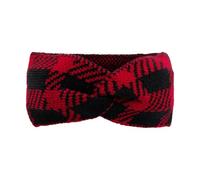 WQCMH Elastic Knitted Classic Autumn And Winter Keepwarm Headband Hairband(red black)
