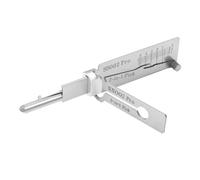 WQCMH Lock Picking Kit, 2 in 1 Stainless Steel Lock Pick Master Key Decoder, Locksmith Lockpicking Tools, Lockpick for Repair Maintenance(SS002 PRO)