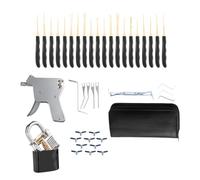 WQCMH Lock Picking Kit Lock Pick Set with Transparent Training Locks Key Extractors & Locks Picking Tools for Lockpicking, Guide for Beginner and Locksmith Training(L)