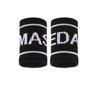 WQCMH Sport Wristband Basketball Volleyball Elastic Wrist Guard Sweatband Band Support Comes in Five Colors 2 Pcs(Black)